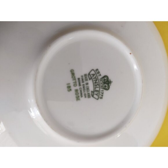 Aynsley Grotto Rose Fine bone china Tea cup & Saucer 1960's - Picture 9 of 11